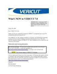 VERICUT 7.0 Release notes - CGTech