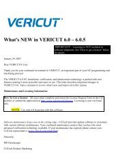 What's NEW in VERICUT 6.0 ? 6.0.5 - CGTech