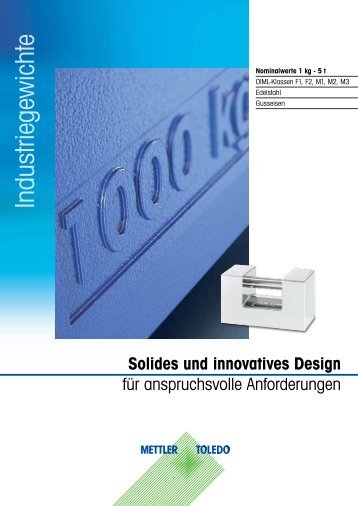 Industriegew ichte - Mettler Toledo