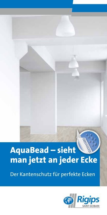 AquaBead – sieht man jetzt an jeder Ecke - Rigips
