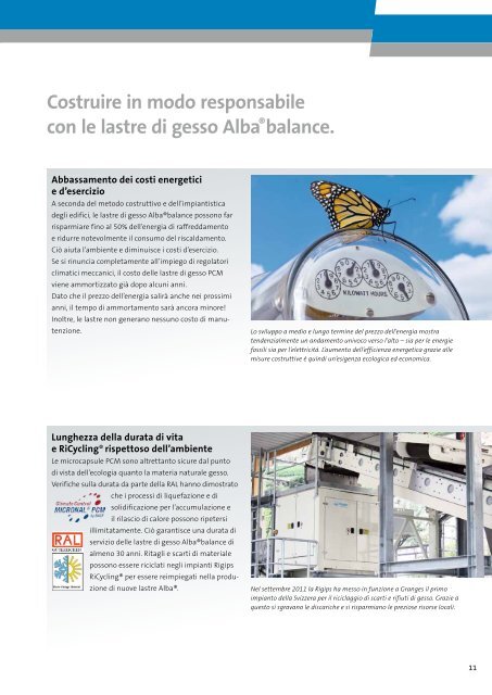 Lastre di gesso Alba®balance. Potete scegliere. - Rigips