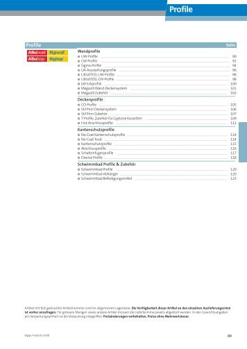 Profile - Rigips