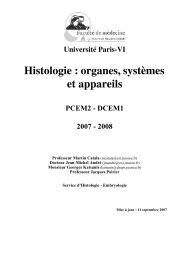 Histologie : organes, systèmes et appareils