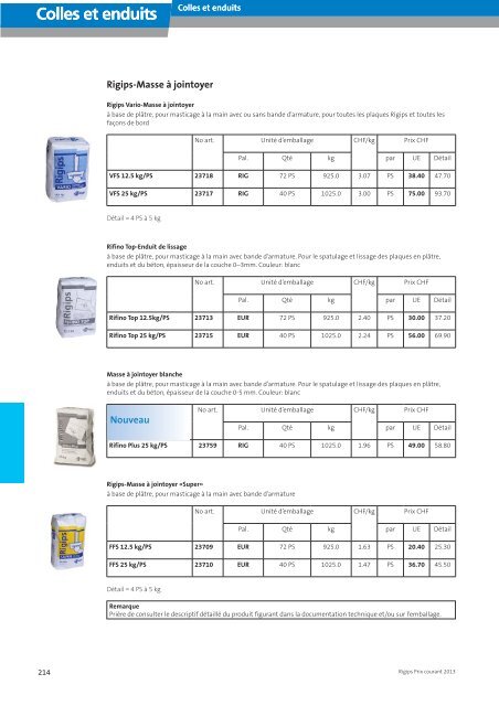 Plaques Rigips