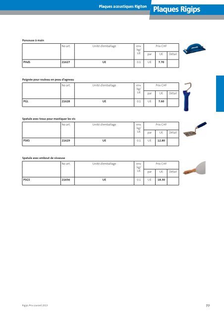 Plaques Rigips