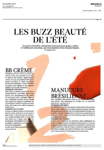 LES BUZZ BEAUTÉ DE L'ÉTÉ - Minus 417