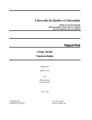 CANEVAS DU RAPPORT FINAL - UQAC