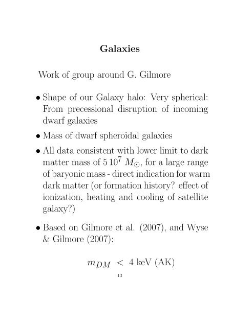 THE NATURE OF LIGHT DARK MATTER Peter L. Biermann ...