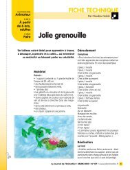 Jolie grenouille - La Classe