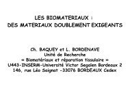 Les biomatériaux : des matériaux doublement exigeants - e2Phy