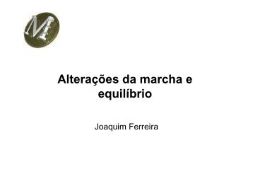 Alteracoes da marcha e do equilibrio