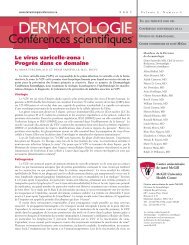 Le virus varicelle-zona - Dermatologie conférences scientifiques