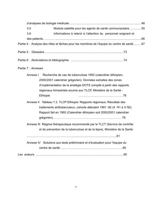 Module sur la Tuberculose Pulmonaire - The Carter Center