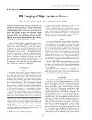 MR Imaging of Dejerine-Sottas Disease - American Journal of ...