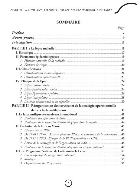 Guide ANTI-LEPREUSE - Ministère de la santé