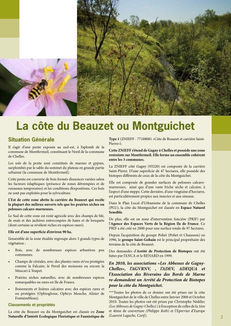 La côte du Montguichet (Beauzet) - Les Abbesses de Gagny-Chelles