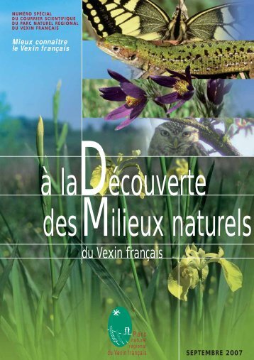 Courrier scientifique - Parc naturel régional du Vexin français