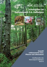 Schutzgüter im Nationalpark O.ö. Kalkalpen - Nationalpark Kalkalpen