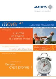 Newsletter move! - Mathys AG Bettlach