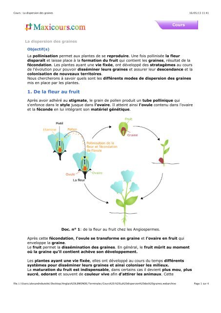 1. Hybridation et polyploïdisation