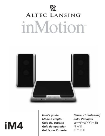 im4 portable audio system - Altec Lansing