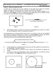 2004 Amérique du nord EXERCICE I – LA PHYSIQUE SUR UN ...