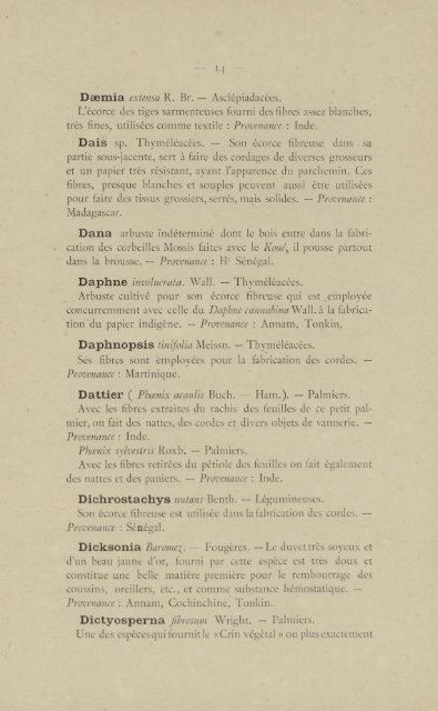 Catalogue raisonné des plantes textiles et papyrifères des ... - Manioc