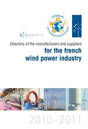 for the french wind power industry - Syndicat des énergies ...