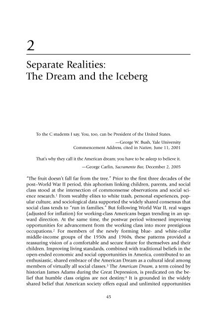 Separate Realities: The Dream and the Iceberg - Scarecrow Press
