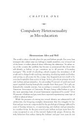 Compulsory Heterosexuality as Mis-education - Scarecrow Press