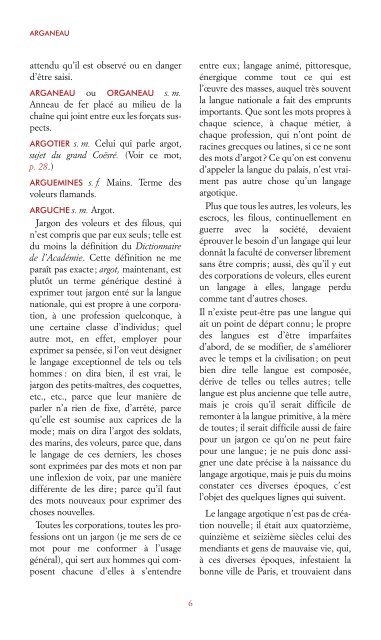 Dictionnaire argot-français - Vidocq - Éditions du Boucher