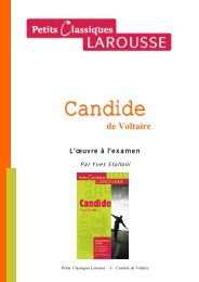 CANDIDE – DOSSIER ÉLÈVES - Les Petits Classiques Larousse