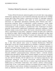 Profesor Michał Życzkowski - uczony o wymiarze światowym