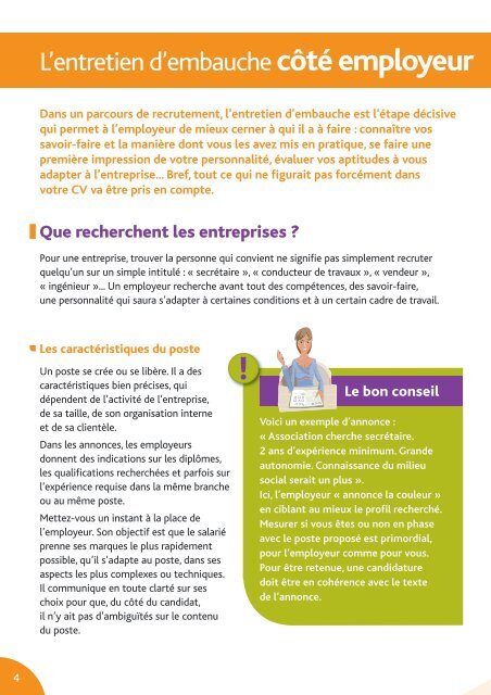 Guide pratique Réussir l'entretien d'embauche ... - Carrefour Emploi