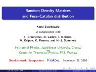 Random Density Matrices and Fuss–Catalan distribution