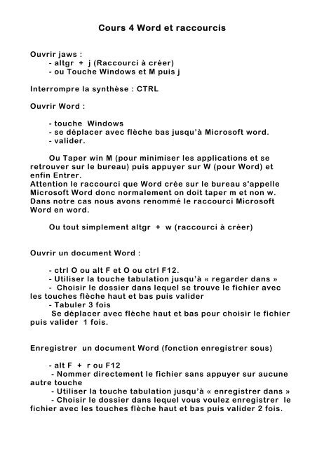 cours 4 word et raccourcis.pdf - Nouvelle page 1