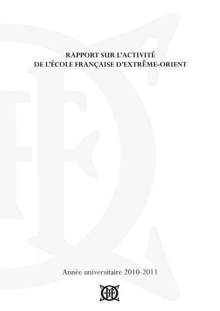 Nee Universitaire 2010 2011 Annee Universitaire 2010 2011 Efeo