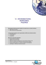 VI. ENVENIMATIONS, MORSURES, PIQURES - DGDR - CNRS