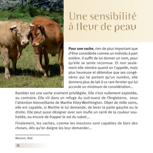 "Le peuple ovins et bovins" en pdf - One Voice