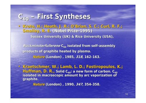 Fullerenes 1