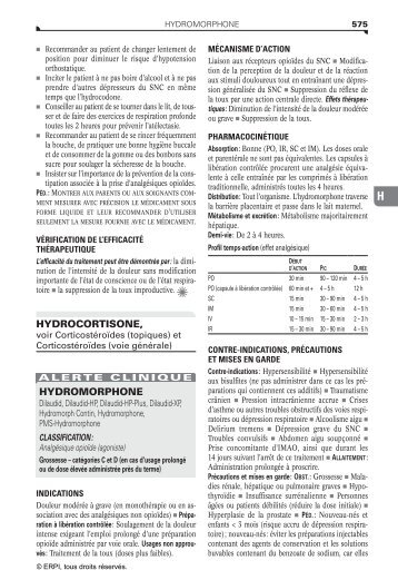 HYDROCORTISONE, HYDROMORPHONE - Erpi