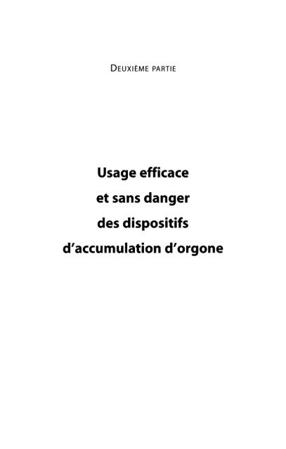 Manuel de l'accumulateur d'orgone - Free