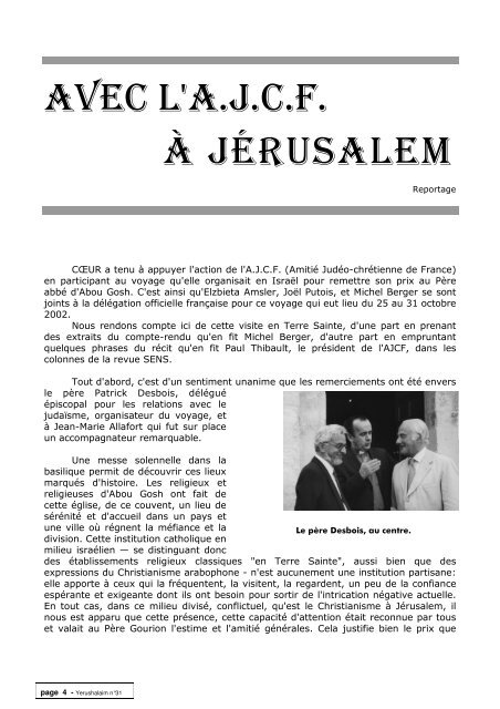 Yerushalaim 31 2002-4.pdf - Chretiens-juifs.org