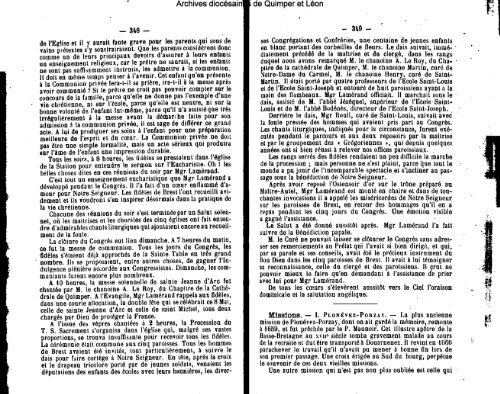 LA SEMAINE RELIGIEUSE - Diocèse de Quimper et du Léon