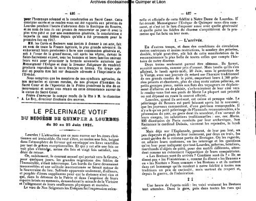 LA SEMAINE RELIGIEUSE - Diocèse de Quimper et du Léon