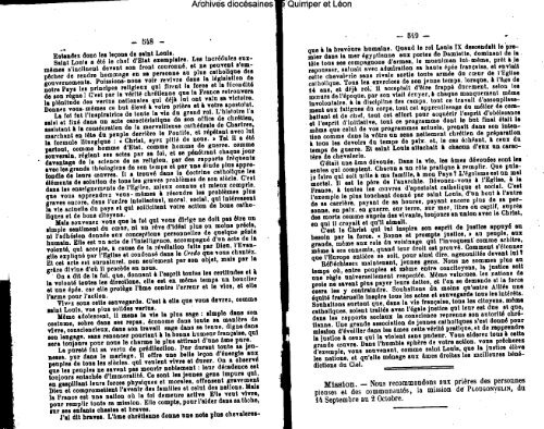 LA SEMAINE RELIGIEUSE - Diocèse de Quimper et du Léon