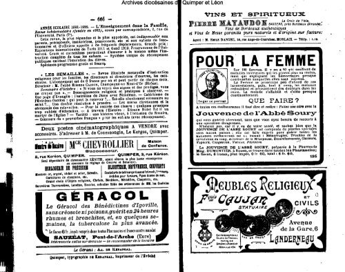 LA SEMAINE RELIGIEUSE - Diocèse de Quimper et du Léon