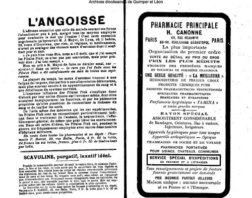 LA SEMAINE RELIGIEUSE - Diocèse de Quimper et du Léon