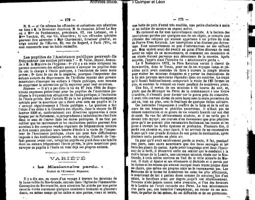 LA SEMAINE RELIGIEUSE - Diocèse de Quimper et du Léon