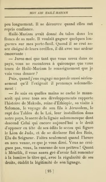 Chez la reine de Saba; chronique Éthiopienne - Ethiopian Review